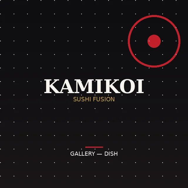 KamiKoi Sushi Fusion dish and atmosphere 1