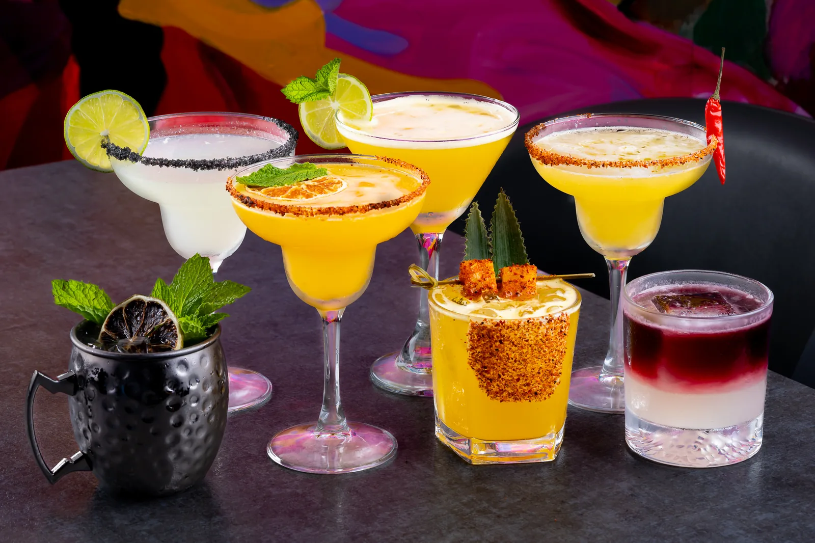 Craft cocktails at KamiKoi Sushi Fusion happy hour in Miami
