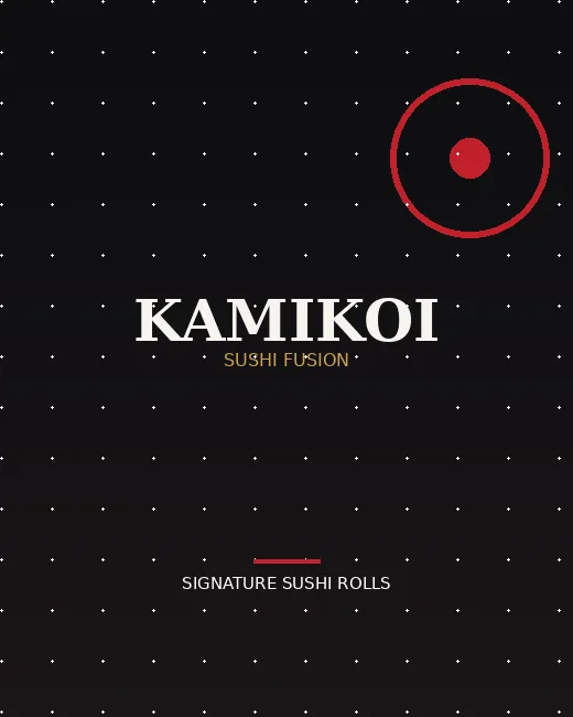 Signature sushi rolls